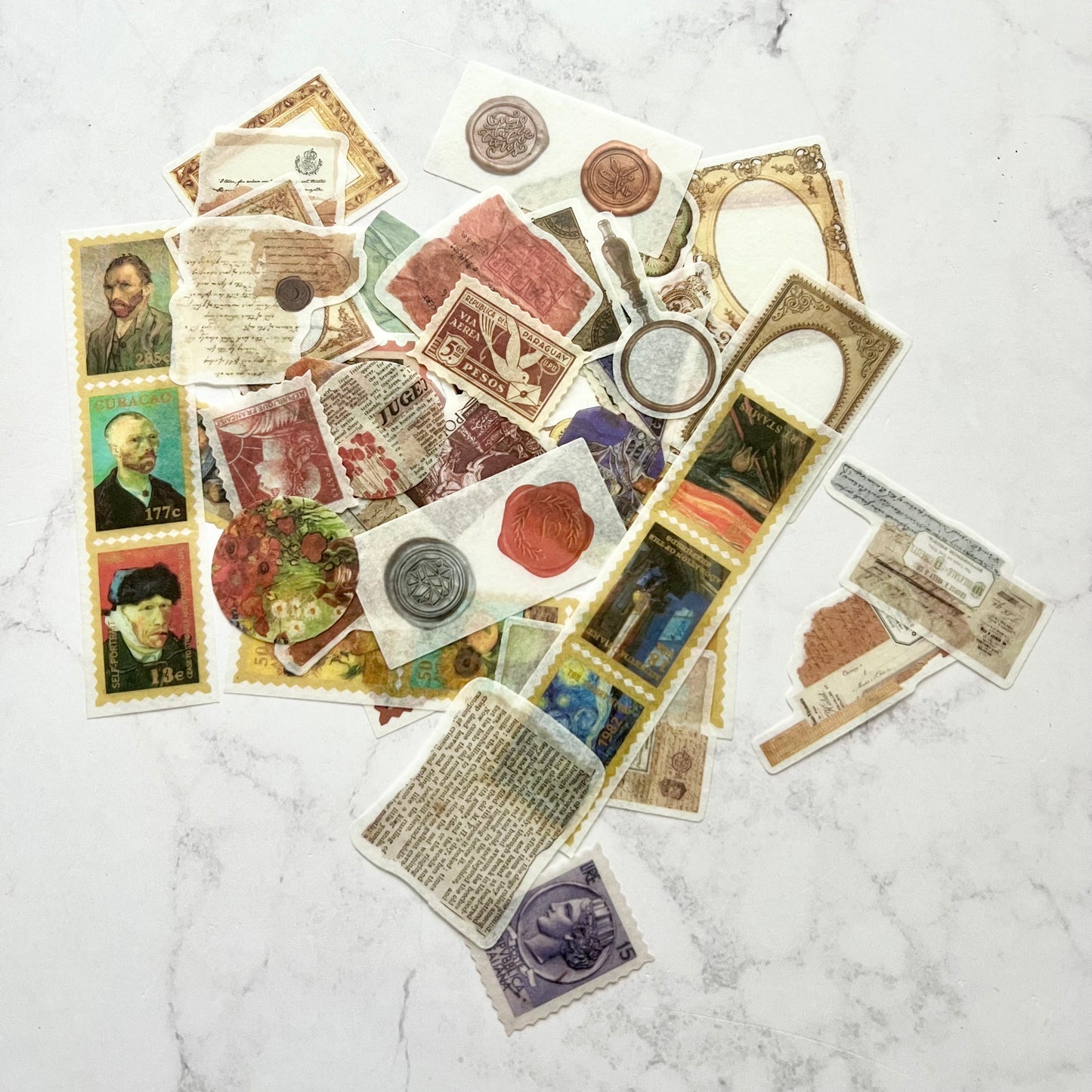 Paquete de stickers vintage