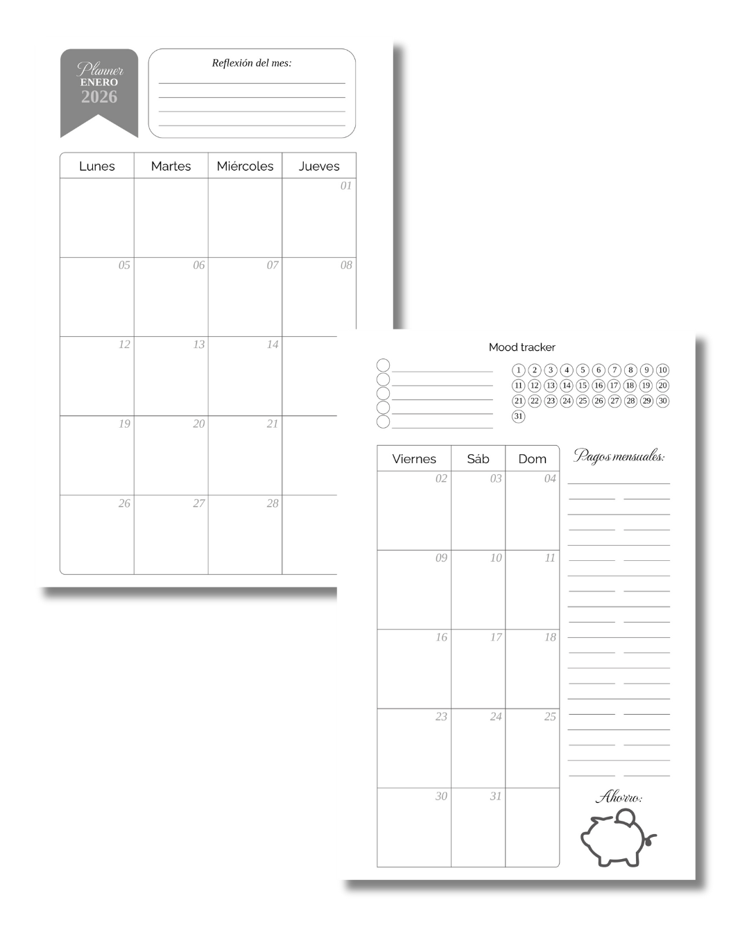 AGENDA + DIARIO 2026 A CORAZÓN ABIERTO MAMIKA ESTUDIO