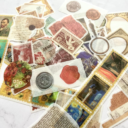 Paquete de stickers vintage